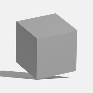 Cube 10cm 5 - Plastic Mat