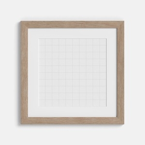 Picture Frame 8cm - MB 12cm - Square - Beech Wood - Wall