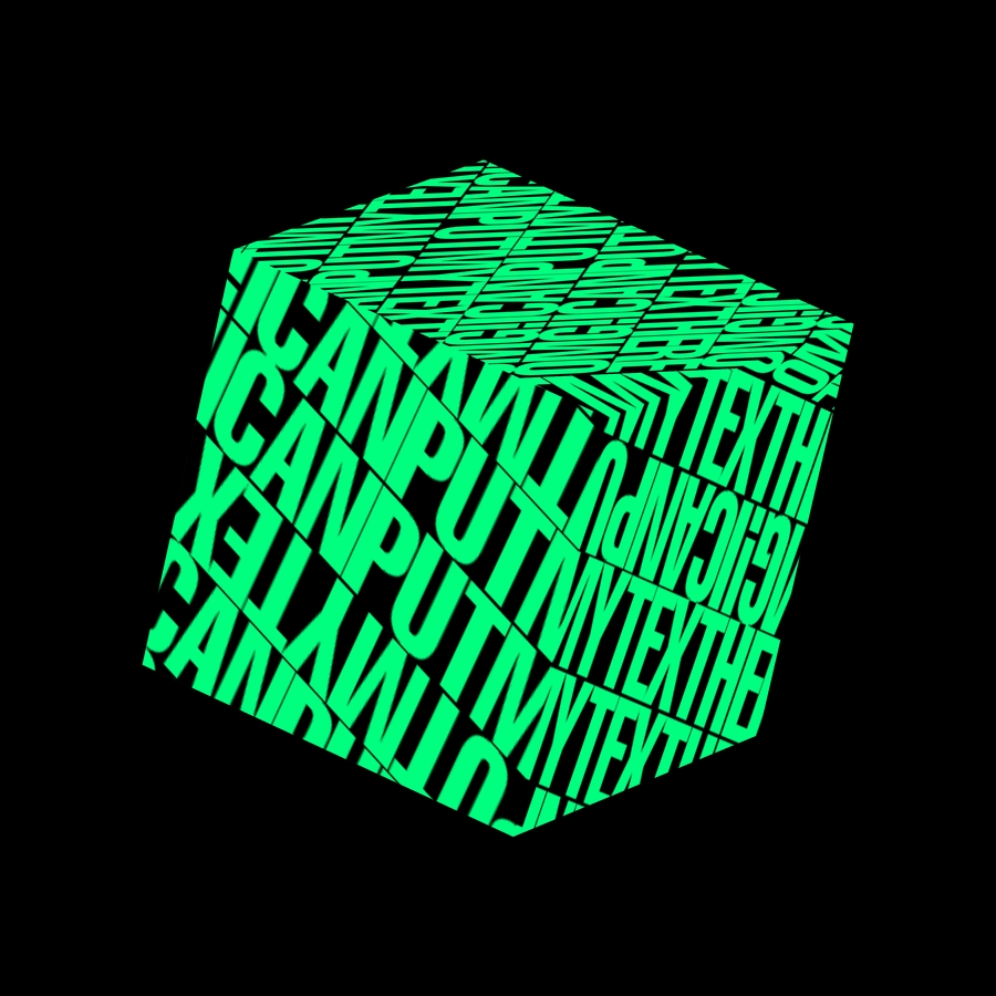 Cube 10cm 5 - Plastic Mat 1