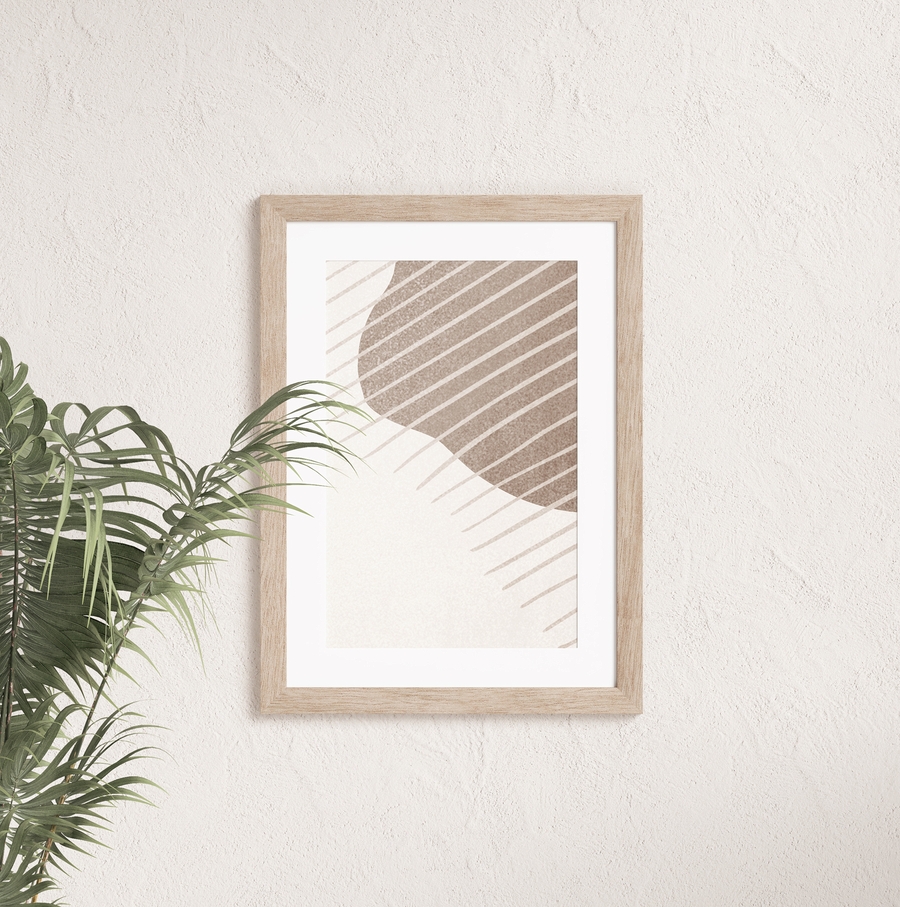 Frame Mockup with a plant